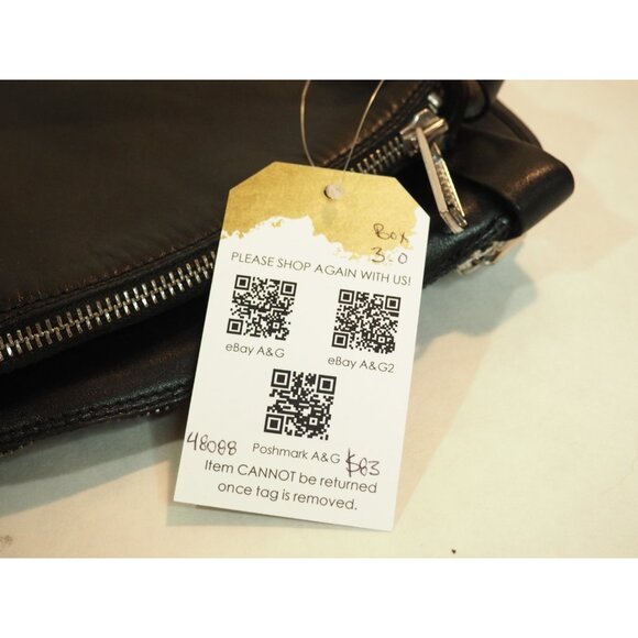 Donald Pliner Vive Black Leather Round Toe Knee High Motorcycle Boots, Size 6 US - Picture 12 of 12